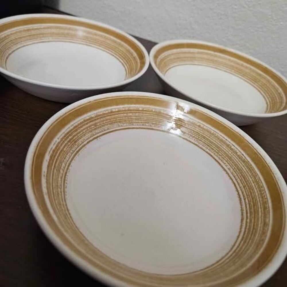 Vintage Royal USA Sahara Coupe Cereal Bowls Set of 3